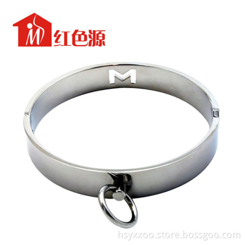 Bondage Euipment SM Sex Toy Sexy Faux Female Collar With Magnet Pin Neck Collar Bondage